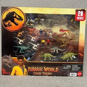 NIB Mattel Jurassic World Chaos Theory Mini Figure Set 20Pcs Kids Ben Yaz Darius